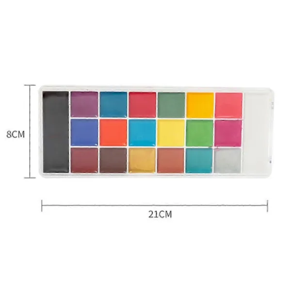 2025 20 Färger Oljebaserad Ansiktsfärg Kroppsfärg Scensmink Ansiktsfärg Halloween Jul> Smink