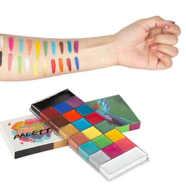 2025 20 Färger Oljebaserad Ansiktsfärg Kroppsfärg Scensmink Ansiktsfärg Halloween Jul> Smink