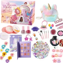 2024 Amazon Julkalender Nedräkning Blind Box Enhörning Is och Snö Ornament Flickor Semestergåva Leksaker> Smink