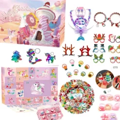 2024 Amazon Julkalender Nedräkning Blind Box Enhörning Is och Snö Ornament Flickor Semestergåva Leksaker><noscript><img width=