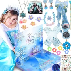 2023 Amazon Julkalender Nedräkning Blind Box Enhörning Is och Snö Ornament Flickor Semestergåva Leksaker><noscript><img width=