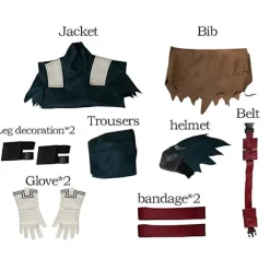 2023 Anime My Hero Cosplay Academia Midoriya Izuku Cosplay Kostym Peruk Vuxna Män Byxor Kappa Bälte Peruk Kostymer Halloween kostym XL> Dräkter