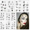 10 ark Halloween-tillbehör Spindel Tatuering, Halloween Tatueringar för Vuxna Barn Kvinnor Häxa Smink Temporär Tatuering, Halloween Smink Läskig Skräck | Fyndiq> Smink