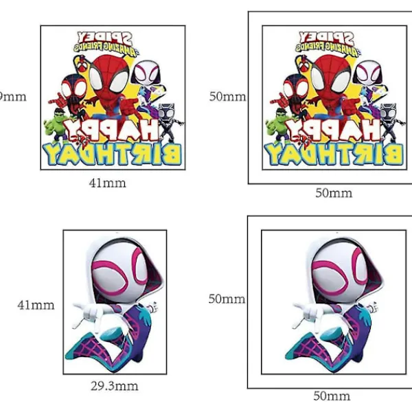 20 Ark Marvel Spidey And His Amazing Friends Tillfälliga Tatueringsdekaler Födelsedagsfesttillbehör Anime Cartoon Falska Tatueringsdekaler Festpresenter Fo | Fyndiq> Smink