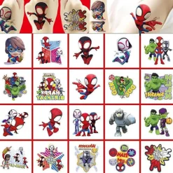 20 Ark Marvel Spidey och hans fantastiska vänner Temporära tatueringar Klistermärken Födelsedagsfest Tillbehör Anime Tecknad Falsk> Smink
