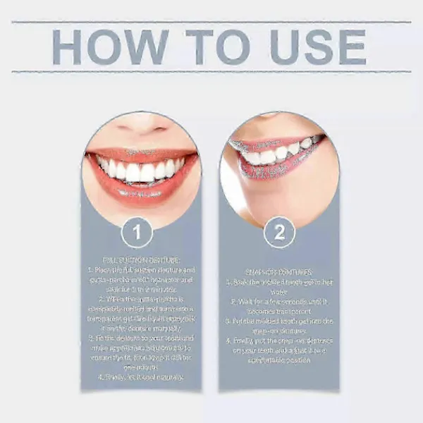 2025 Avancerat Anpassat Tandprotes Set Silikon Relining Tandprotes Set 3st> Tillbehör