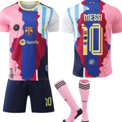 2025-2026 Barcelona Ny Jubileumsutgåva Fotbollströja För Barn Vuxen No.10 Messi-FA- XS> Dräkter