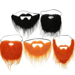 5 Brown Fake Mustaches Self Adhesive Accessories Perfect for Halloween Party and Family Gatherings> Tillbehör