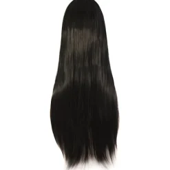 32" 80cm Lång Rak Anime Kostym Cosplay Peruk Fest Peruk (Svart> Peruker