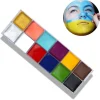 12 Colours Makeup Grease Paint Body Paint Oil Paint Halloween Party Birthday Diy Face Makeup Graffiti Colour> Smink