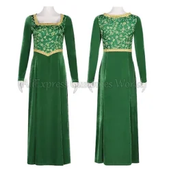 LAIQIANKUI 2024 cos Anime Princess Green Dress Fiona Dress Shrek Cosplay kostym Halloween Fancy Fantasy Party Kostym Rollspel för vuxen kvinna XXL Cosplay | Fyndiq><noscript><img width=