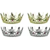 4 delar Royal King Plast Crown Queen Plast Crown Födelsedagskronor Kostymtillbehör> Huvudbonader