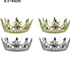 4 delar Royal King Plast Crown Queen Plast Crown Födelsedagskronor Kostymtillbehör> Huvudbonader