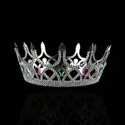 4 delar Royal King Plast Crown Queen Plast Crown Födelsedagskronor Kostymtillbehör><noscript><img width=