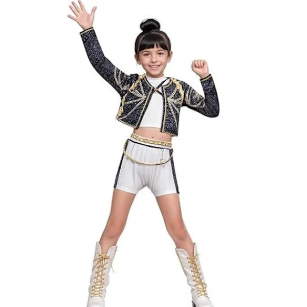 2025 Demon Hunter K-Pop Kostym | Halloweenkostym för Kvinnor och Barn Cosplay Ankelring-FA- 130cm> Tillbehör