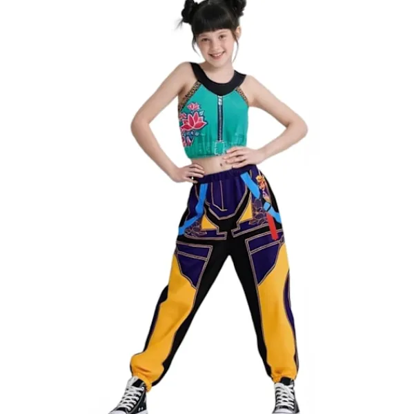 2025 Demon Hunter K-Pop Kostym | Halloweenkostym för Kvinnor och Barn Cosplay Ankelring-FA- 130cm> Tillbehör