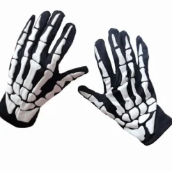 2025 Ett par Halloweenhandskar Läskiga Skalle Finger Spöke Tasshandskar Vuxenhandskar Unisex Halloween Påsk Spökfestival Rekvisita> Tillbehör