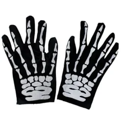 2025 Ett par Halloweenhandskar Läskiga Skalle Finger Spöke Tasshandskar Vuxenhandskar Unisex Halloween Påsk Spökfestival Rekvisita><noscript><img width=