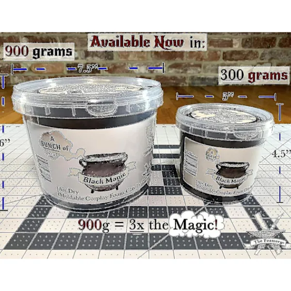 2024 Formbar Cosplay Skumlera (Svart) Från - Hög Densitet - 300g - Lufttorkar som Eva-skum, lättviktig, slipas och målas enkelt, giftfri> Smink