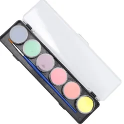 6 Färger Ansikte Kroppsmålning Kit Vattenbaserad Säker Hög Mättnad Halloween Smink 24g><noscript><img width=