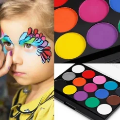 15 färger ansikts- och kroppsmålning Make Up Tool Set Halloween> Smink