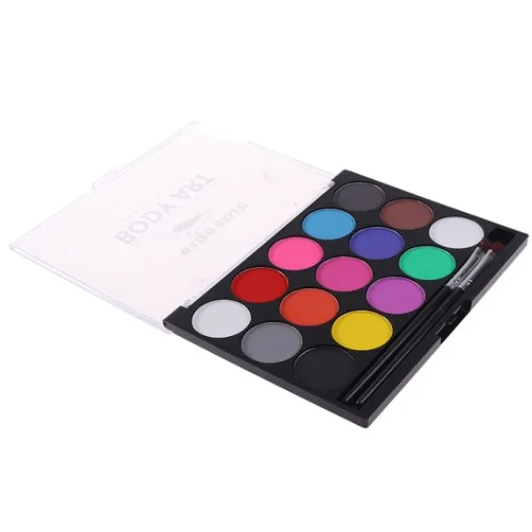 15 färger ansikts- och kroppsmålning Make Up Tool Set Halloween> Smink