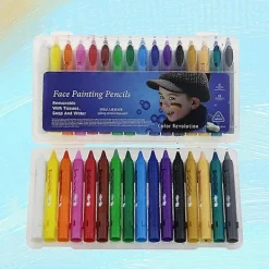16 Färger Ansiktsfärg Säkerhet Ansikts- och Kroppskritor Push-pull Kritor Människokroppsmålningspennor för Superbowl Party Tillbehör _Billiga gåvor | Fyndiq> Smink