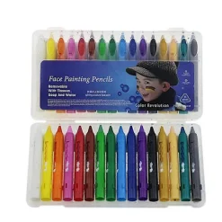16 Färger Ansiktsfärg Säkerhet Ansikts- och Kroppskritor Push-pull Kritor Kroppsmålningspennor för Superbowl Party Tillbehör _Överraskningsg | Fyndiq> Smink