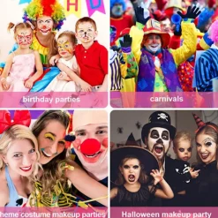15 Färger Ansiktsmålningspalett, Tvättbar Ansikts- och Kroppsfärg för Halloweenfest Karneval><noscript><img width=