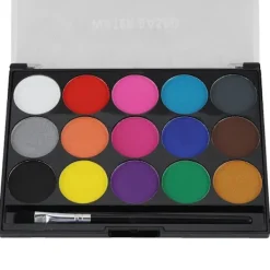 15 Färger Giftfritt Vattenbaserat Ansikts- och Kroppsmålningssminkset><noscript><img width=