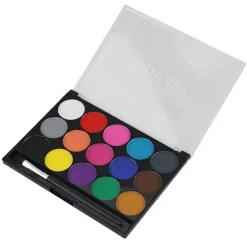 15 Färger Giftfritt Vattenbaserat Ansikts- och Kroppsmålningssminkset><noscript><img width=