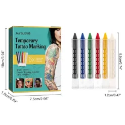 6 Färger Mode Ansiktsfärg för Barn Professionell Icke-toxisk Kropps- och Ansiktsmålning Smink för Barn Jul Halloween Specialsmink> Smink