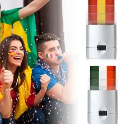 GIFT OF G 3 Färger Patriotisk Ansiktsfärg Atleter Sportfans Vuxna Barn Ansiktsmålningskräm Sportevenemang><noscript><img width=