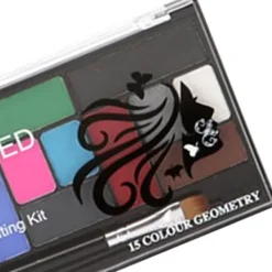 15 färger vattenbaserad sminkpalett professionell kroppsmålning sminkpalett för Halloween><noscript><img width=