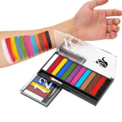 12 Färger VM Halloween Smink Ansiktsfärg Jul Ansiktsfärg> Smink