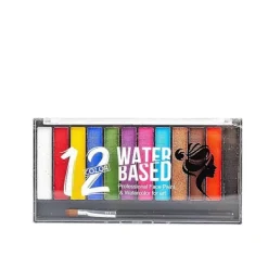 12 Färger VM Halloween Smink Ansiktsfärg Jul Ansiktsfärg> Smink