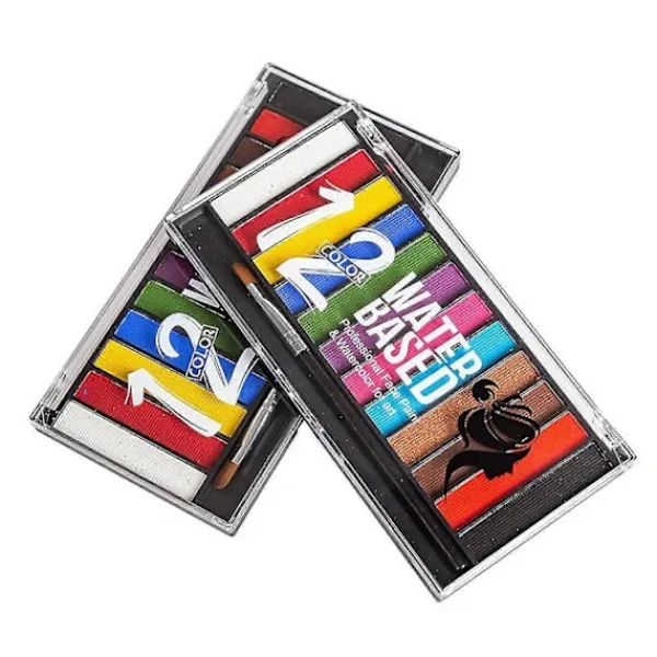 12 Färger VM Halloween Smink Ansiktsfärg Jul Ansiktsfärg> Smink