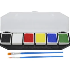 6 Färgers Ansikts- och Kroppsfärgset Vattenlöslig Säker Högpigmenterad Halloween Makeup 60g> Smink