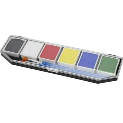 6 Färgers Ansikts- och Kroppsfärgset Vattenlöslig Säker Högpigmenterad Halloween Makeup 60g><noscript><img width=