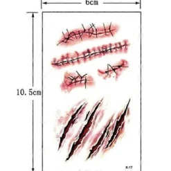 20 Halloween - Sår tatuering / Tatueringsdekaler_yux><noscript><img width=