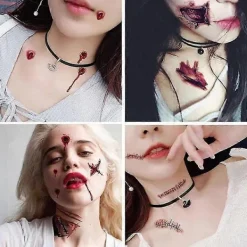 30 Halloween - Sår tatuering / Tatueringsdekaler><noscript><img width=