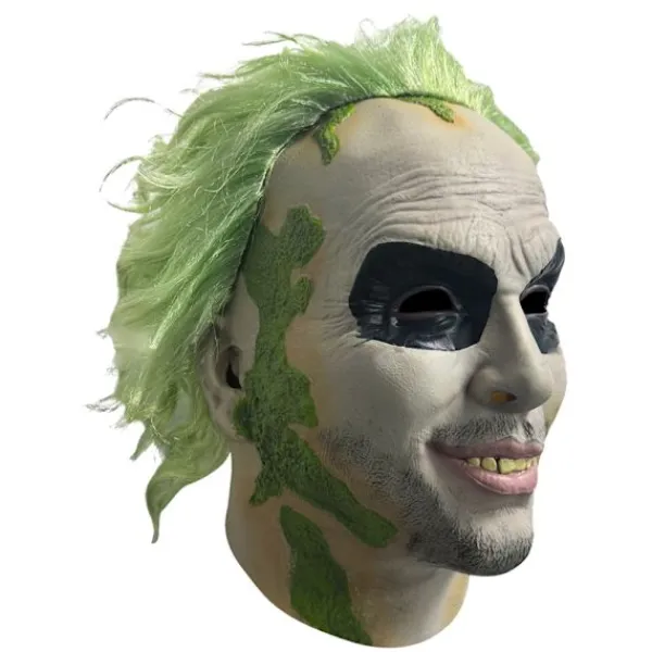 2024 Halloween Beetlejuice Clown Mask Läskig Joker Helhuvudsmask Cosplay Kostym Rekvisita Maskerad-FA-> Masker