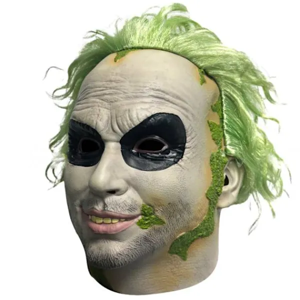 2024 Halloween Beetlejuice Clown Mask Läskig Joker Helhuvudsmask Cosplay Kostym Rekvisita Maskerad-FA-> Masker