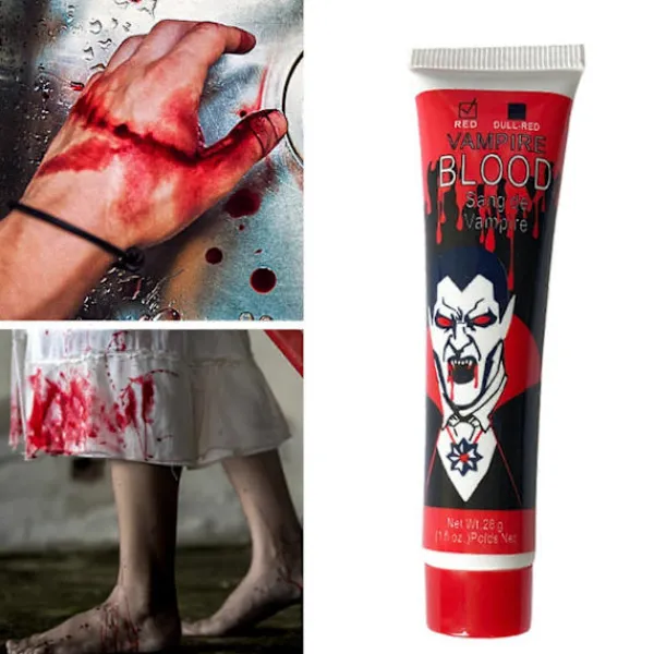 2025 Halloween Kräkande Blod Rekvisita Cosplay Simulering Blod Artificiellt Blod> Smink