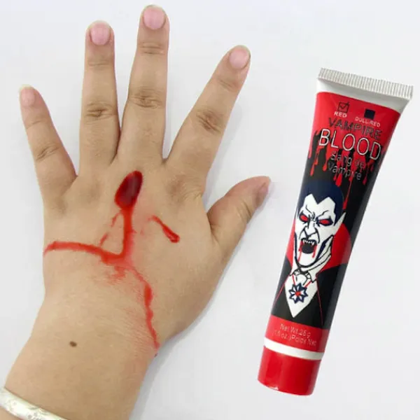 2025 Halloween Kräkande Blod Rekvisita Cosplay Simulering Blod Artificiellt Blod> Smink