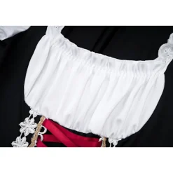 2024 Halloween Öl Tjej Kostym Sexig Maid Klänning för Scenshow & Fester - Grön L> Dräkter