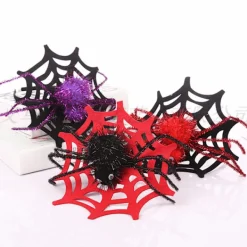 ATELA 3 Halloween Spider Web Håraccessoarer Maskerad Party Show Pr> Huvudbonader
