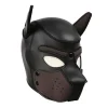 2019 Helt Ny Trendig Vadderad Latex Gummi Rollspel Hundmask Valp Cosplay Hel Huvud med Öron 4 Färger~04221> Masker