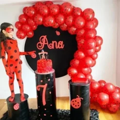 KOOLYOU 2024 Jul Barnkläder Karneval Barnkläder Karneval Halloween Födelsedagsfest Barnkläder Nyckelpiga L 120-130cm One Pair Socks-Yello><noscript><img width=