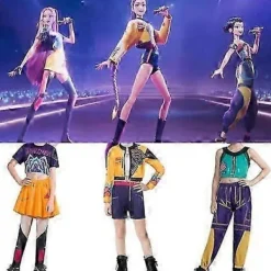 2025 KPop Demon Hunters Rumi Mira y Cosplay Kostymset - Halloween Karneval Party Outfits 130CM> Dräkter